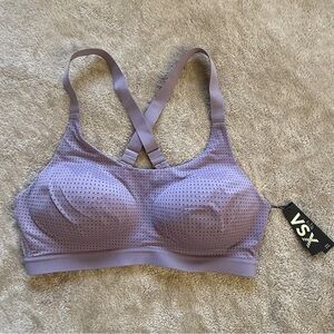 NWT VSX Perforated Purple Sports Bra Size 36C